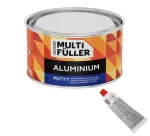 MULTI FULLER MF 1245 / multi fuller putty with aluminum filler 1.8kg, intended for use on: aluminum, steel, color: metal-gray, set with hardener