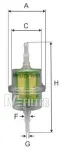 MFILTER Fuel Filter BF 02