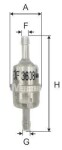 MFILTER Fuel Filter DF 3608