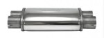 muffler duo 2,5" RV oval 115/185mm L=315mm