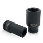 TOPTUL Impact Socket long, number of points: 6 3/4", 35mm