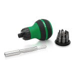 TOPTUL screwdriver with bits, Ratchet , 9 in 1,