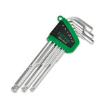 set wrenches long number tools: 9pc ball head  dimesions 1,5; 10; 2; 2,5; 3; 4; 5; 6; 8 mm