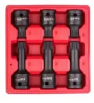 Spline-bittide socket set M14, M16, M18 1/2-inch löökkruvi