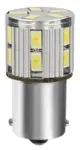 BULB 1pc, 10-30V Mega-Led white  (P21W) - BA15