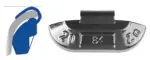 balancing weight 50g, zinc, steel wheel. franken eco typ84)