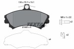 TEXTAR Brake Pad Set,  disc brake 2192001