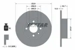 TEXTAR Brake Disc PRO 92034203