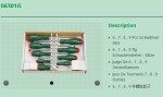 screwdriver set type Torx hole 7pc. , TH10-TH40