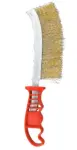 brass wire brush with plastic handle