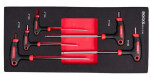 Kuuskantvarrega Hex wrenches set, 5pc