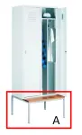 malow p423w 2.-se (800mm) dressing room trolley istepink trolley frame