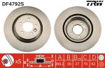 Brake Disc TRW SINGLE DF4792S