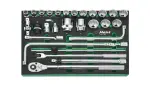 set wrenches socket 3/4". content trolley tools, foam