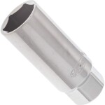 Wrench socket for spark plugs