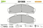 VALEO Brake Pad Set,  disc brake ESSENTIAL 301906