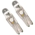 LED 12V T5 white W1 2pc,2W Pilot
