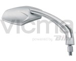 Mirror MOTO. Universal silver M10+ADAPTER right side