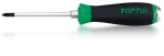 TOPTUL Phillips screwdriver philips PH2. length: 100mm, wzmocniona ršczka, do pobijania, trzpień z hex